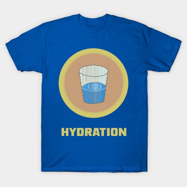 Merit Badge for Hydration T-Shirt by LochNestFarm